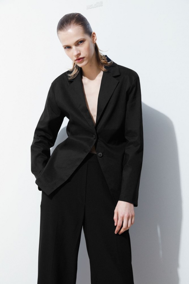 Special Sales COS Blazers & Tailoring - Womens The Waisted Linen Blazer ...